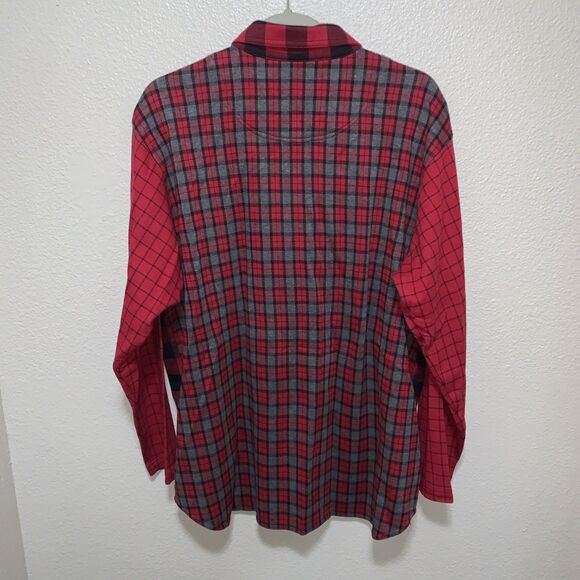 Bechamel Women’s Button Down Shirt Size L Red Plaid - Picture 3 of 6